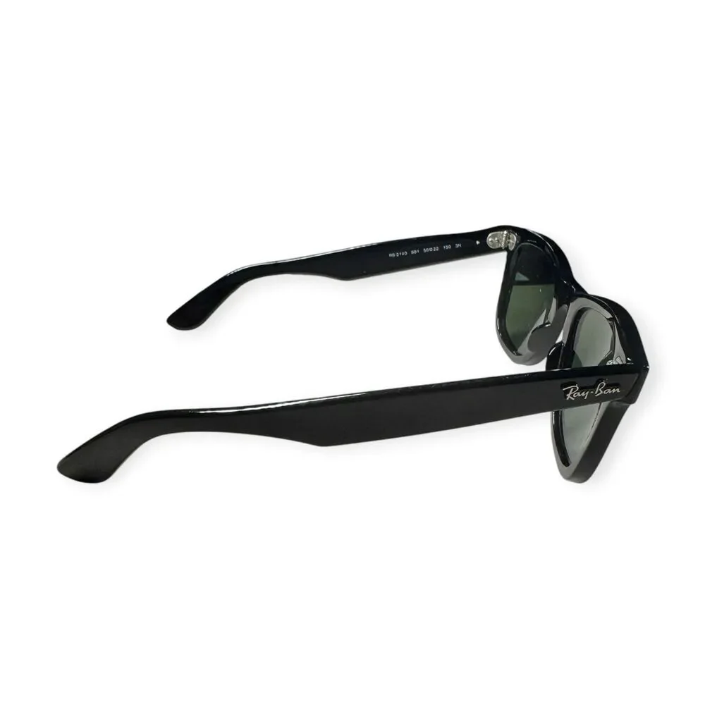 Ray-Ban RB2140 Sunglasses Wayfarer Black Green G15 Unisex Summer w/ Case & Box